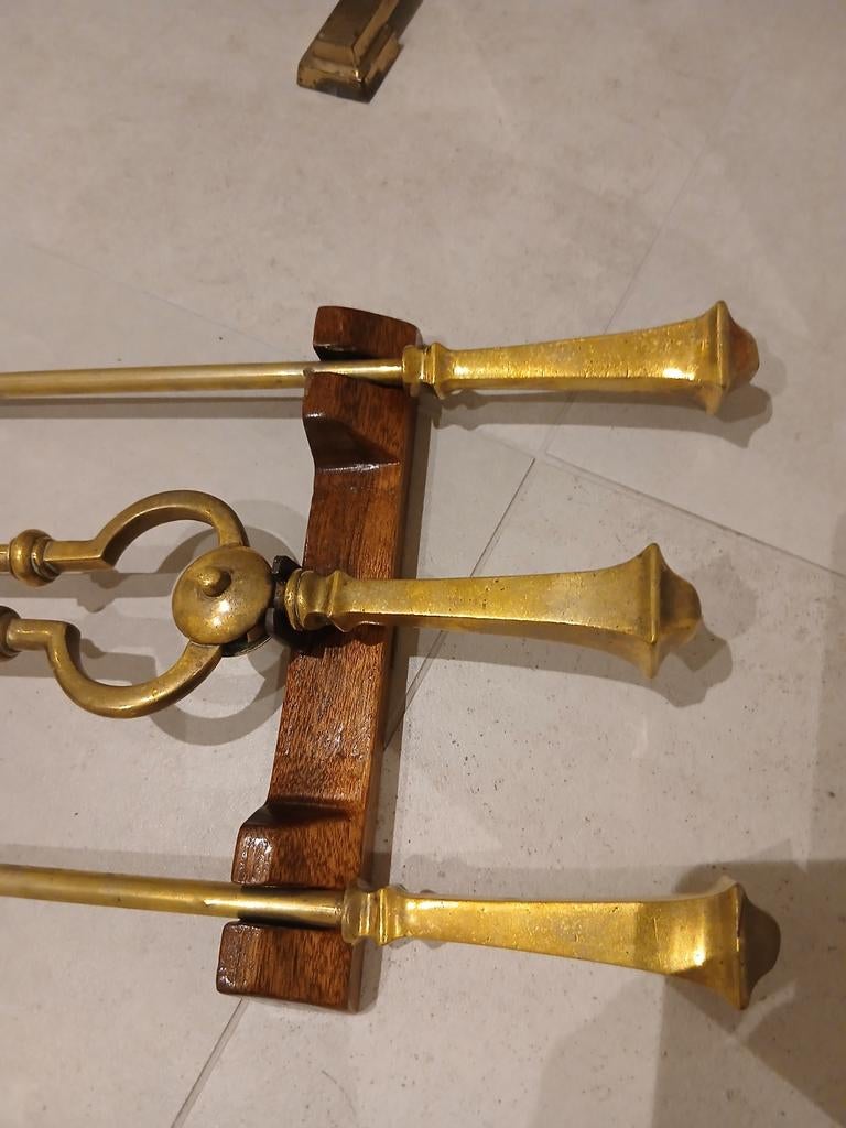 Haardscherm en set., Antiek en Kunst, Ophalen