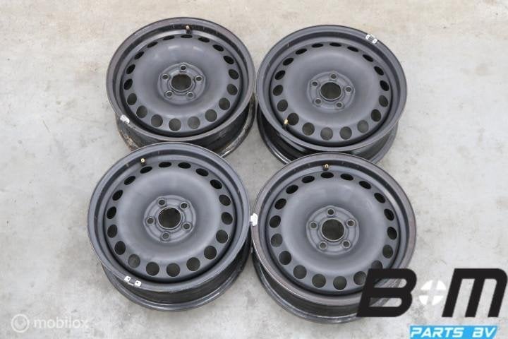 Originele 15 inch stalen velgen VW Polo 2G 2Q0601027AG, Gebruikt, 15 inch, Velg(en), Personenwagen