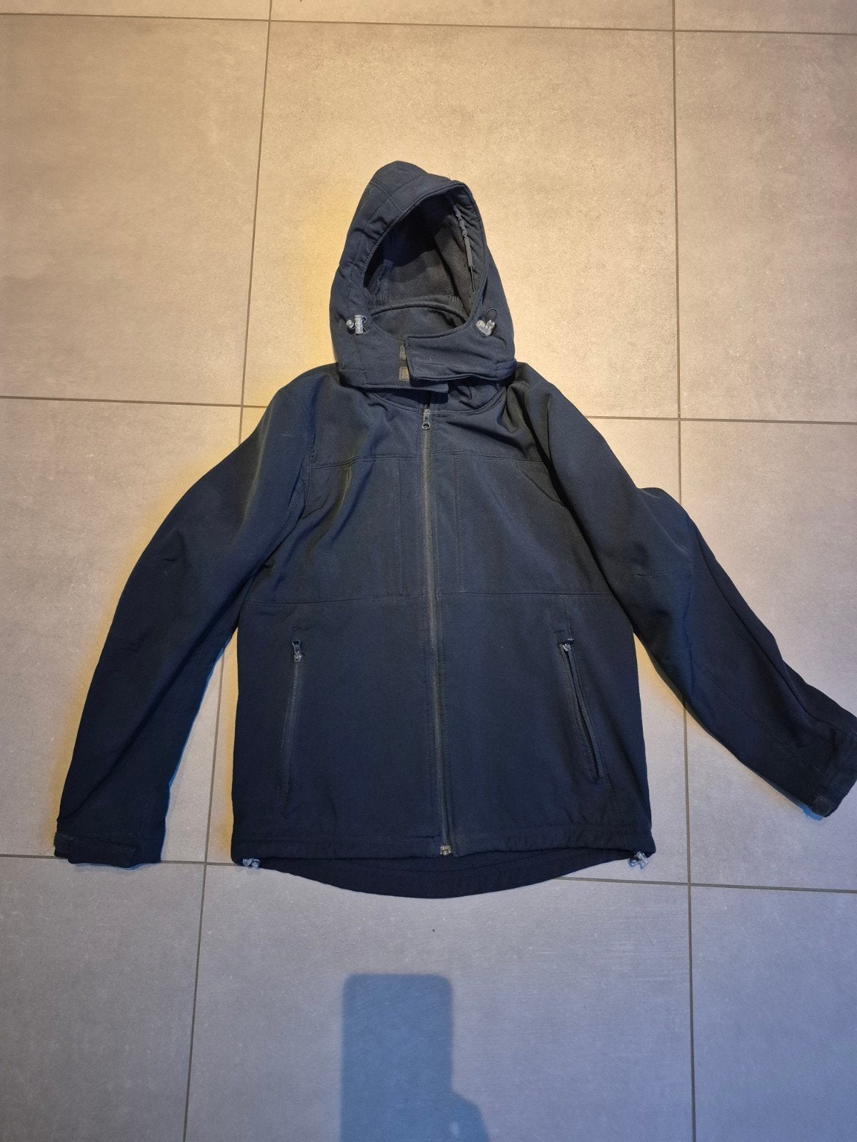 Winterjas donkerblauw B&C, maat M. Uniform, Kinderen en Baby's, Gebruikt, Ophalen of Verzenden, Jas, Jongen