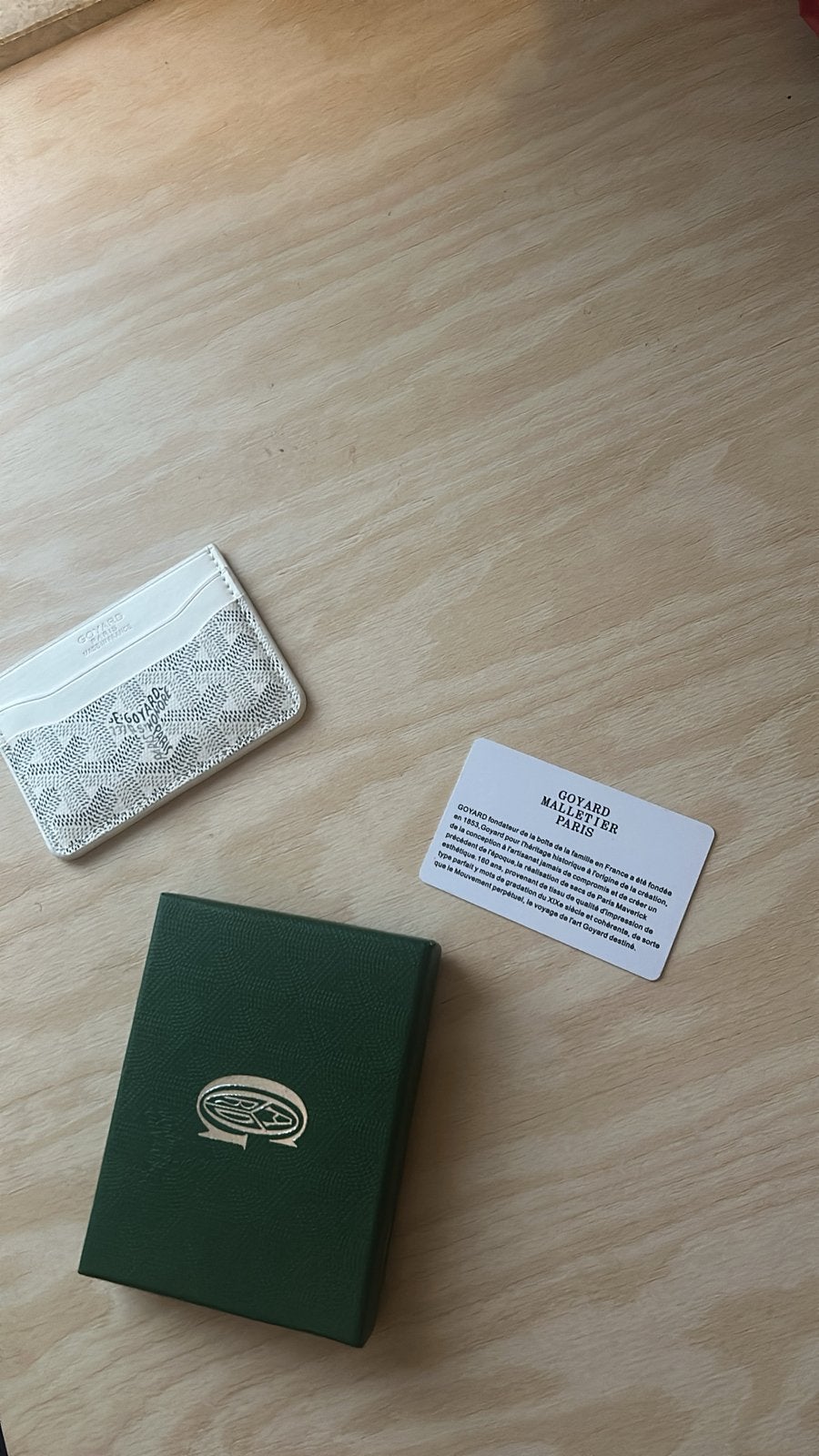 Witte goyard portemonnee, Handtassen en Accessoires, Portemonnees, Overige merken, Verzenden, Wit, Nieuw
