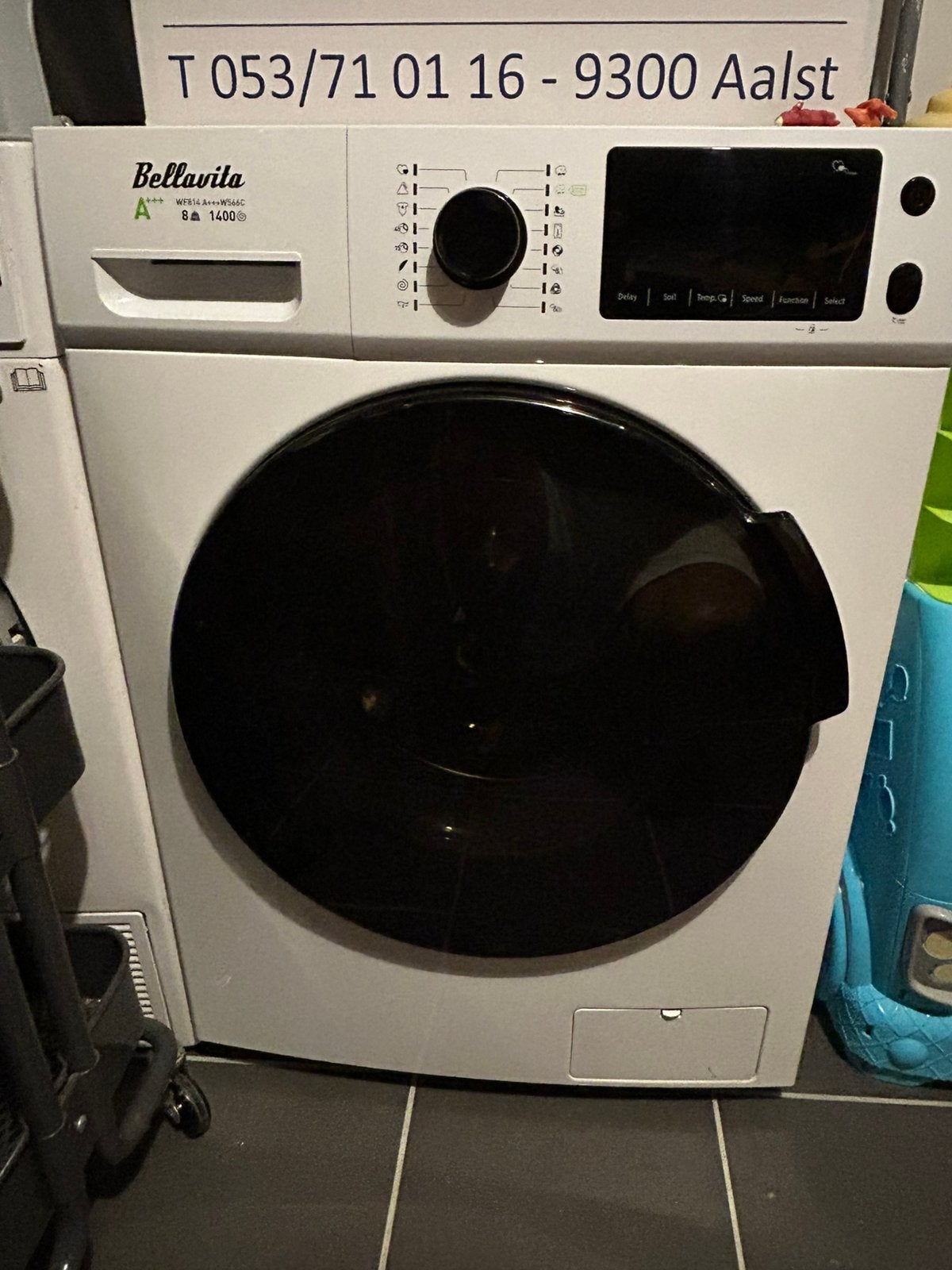 Wasmachine Bellavita 8kg, Elektronische apparatuur, Was-droogcombinaties, 8 tot 10 kg, Ophalen, Zo goed als nieuw, Minder dan 85 cm