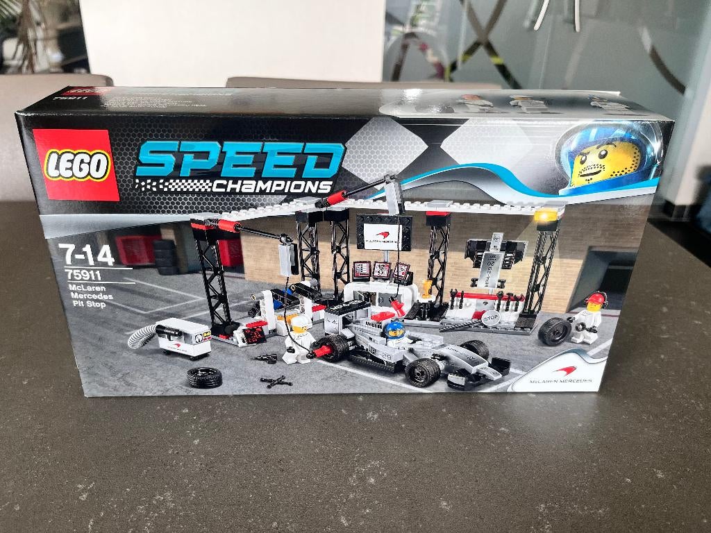 75911 LEGO Speed Champions McLaren Mercedes Pit Stop, Ophalen, Lego, Nieuw, Speed Champions
