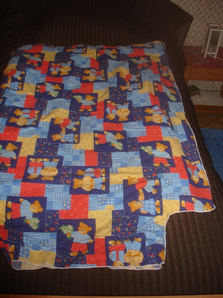 Donsdeken kinderbed, Kinderen en Baby's, Ophalen, Gebruikt, Kinderbed, Meerkleurig