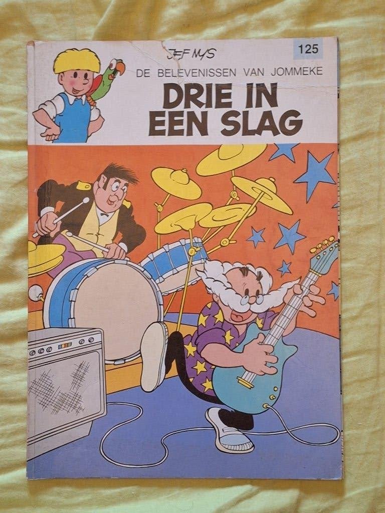 Jommeke 125: drie in een slag, Boeken, Stripverhalen, Eén stripboek, Ophalen of Verzenden, Gelezen