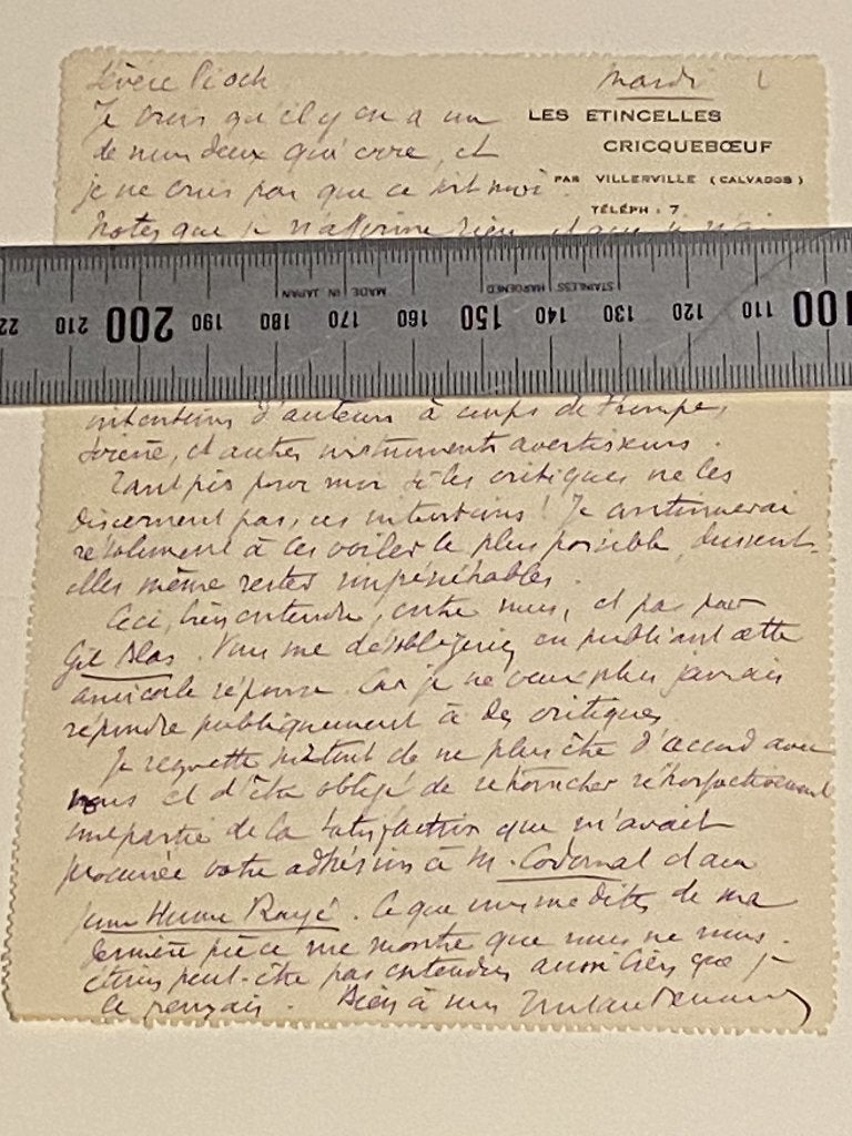Tristan Bernard 1866-1947   brief lettre, Enlèvement ou Envoi