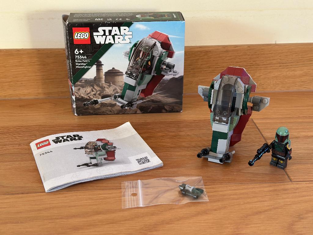 Lego Star Wars 75344 Boba Fett's Starship Microfighter, Lego, Ensemble complet, Utilisé, Star Wars