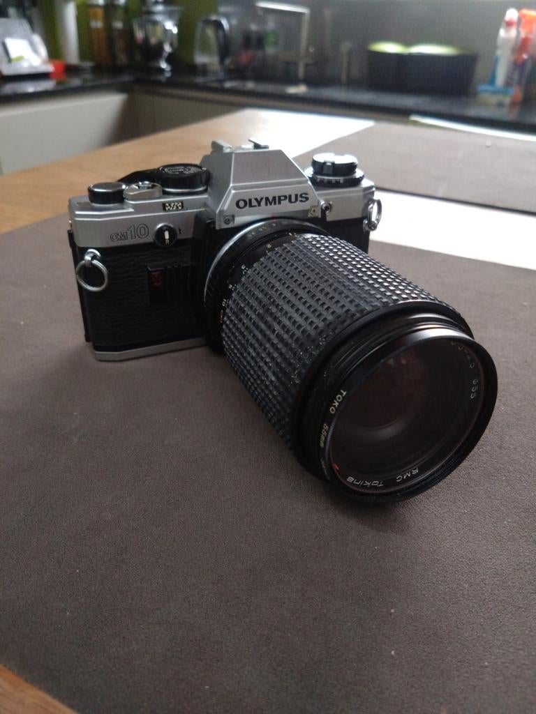 Olympus OM10, Audio, Tv en Foto, Fotocamera's Analoog, Ophalen, Gebruikt, Spiegelreflex, Olympus