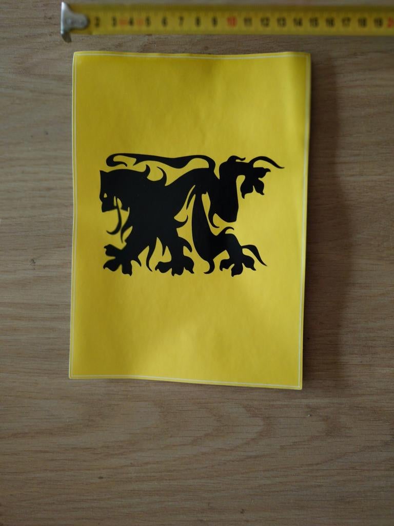 Vlaamse leeuw sticker, Ophalen, Sticker