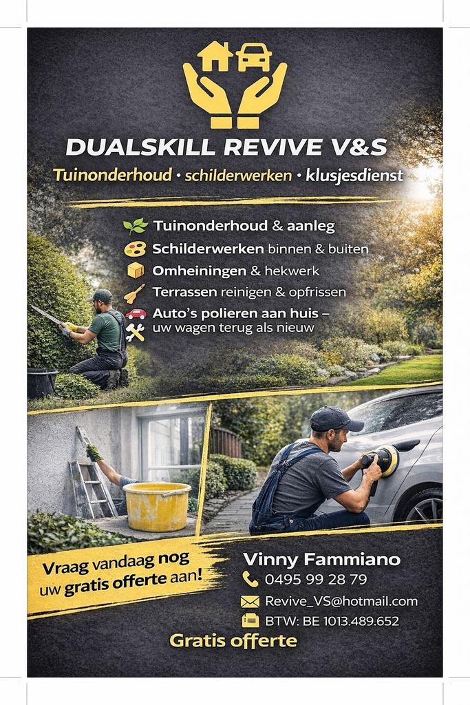 Enkele plekken vrij Dualskill Revive, Diensten en Vakmensen, Auto en Motor | Monteurs en Garages