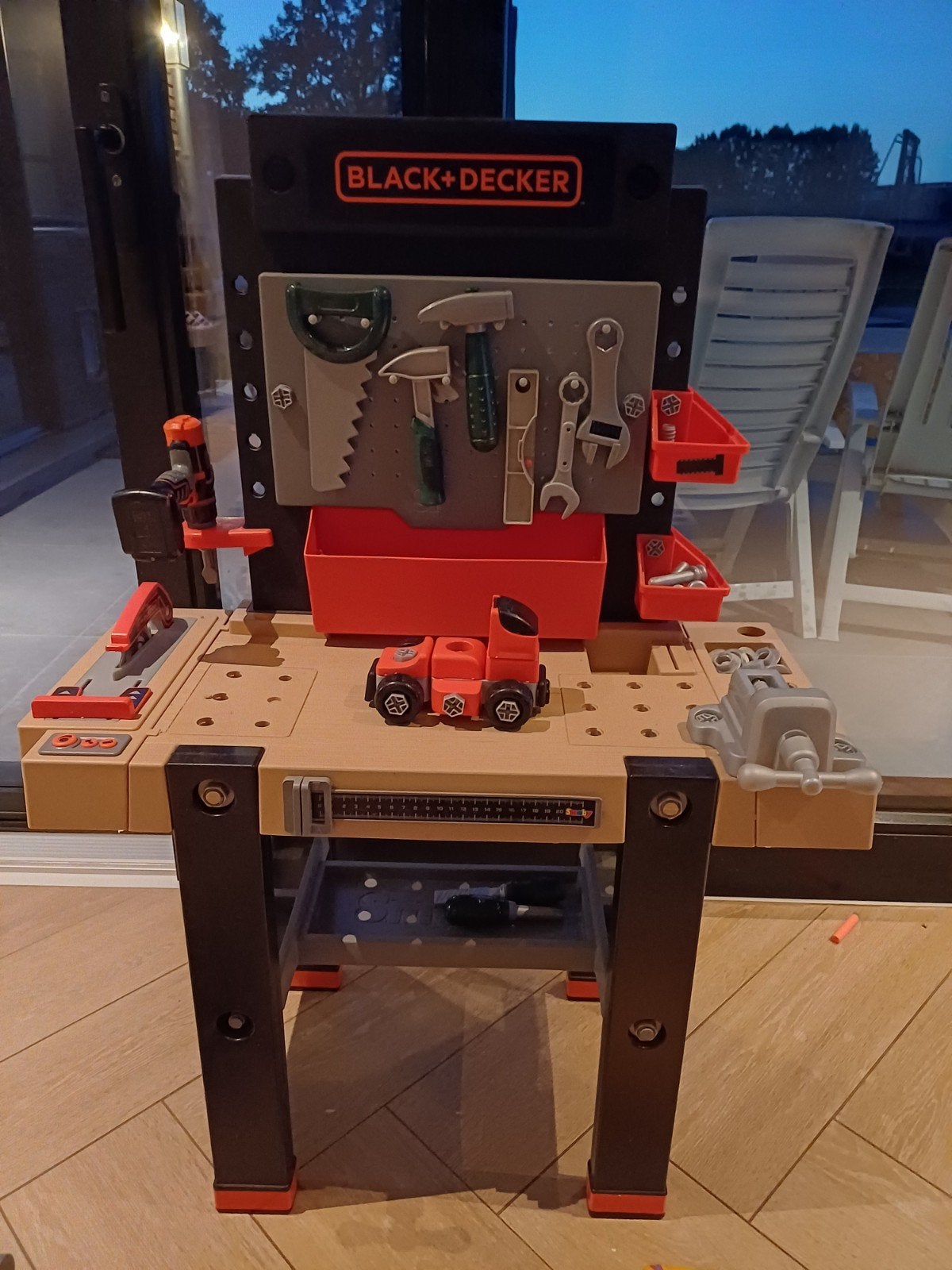 Smoby werkbank met vele accessoires, Enlèvement