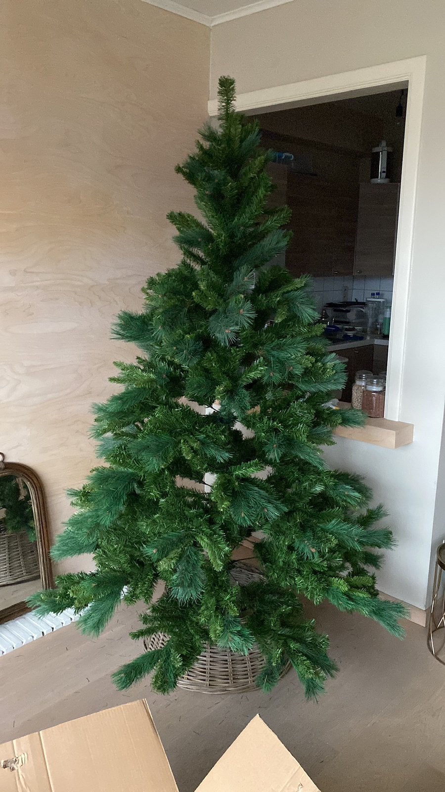 Kerstboom + decoratie te koop, Ophalen, Zo goed als nieuw