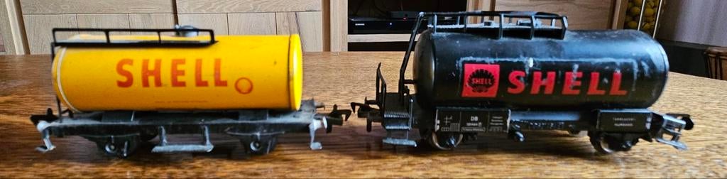 2 Wagons shell fleischmann en HO 1/87, Hobby & Loisirs créatifs, Trains miniatures | Échelles Autre, Enlèvement ou Envoi, Fleischmann