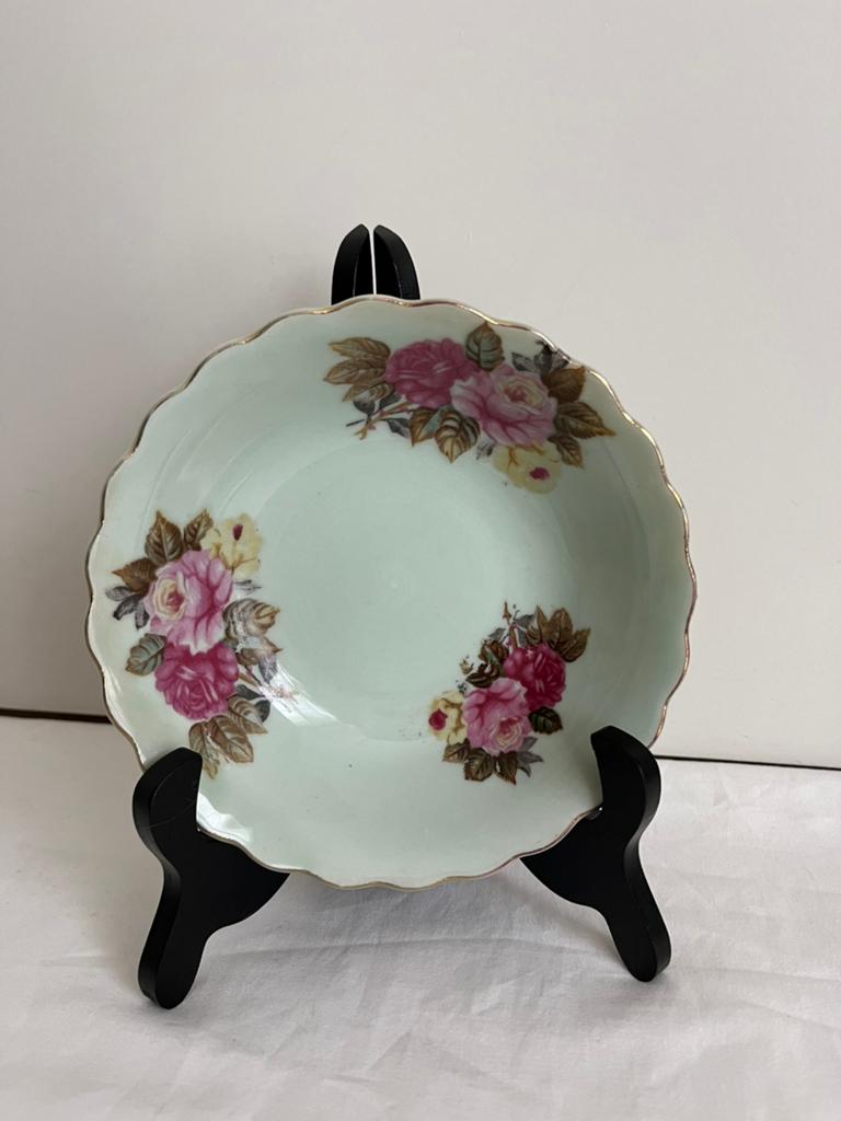 Vintage muntgroene kom., Antiek en Kunst, Antiek | Schalen, Ophalen