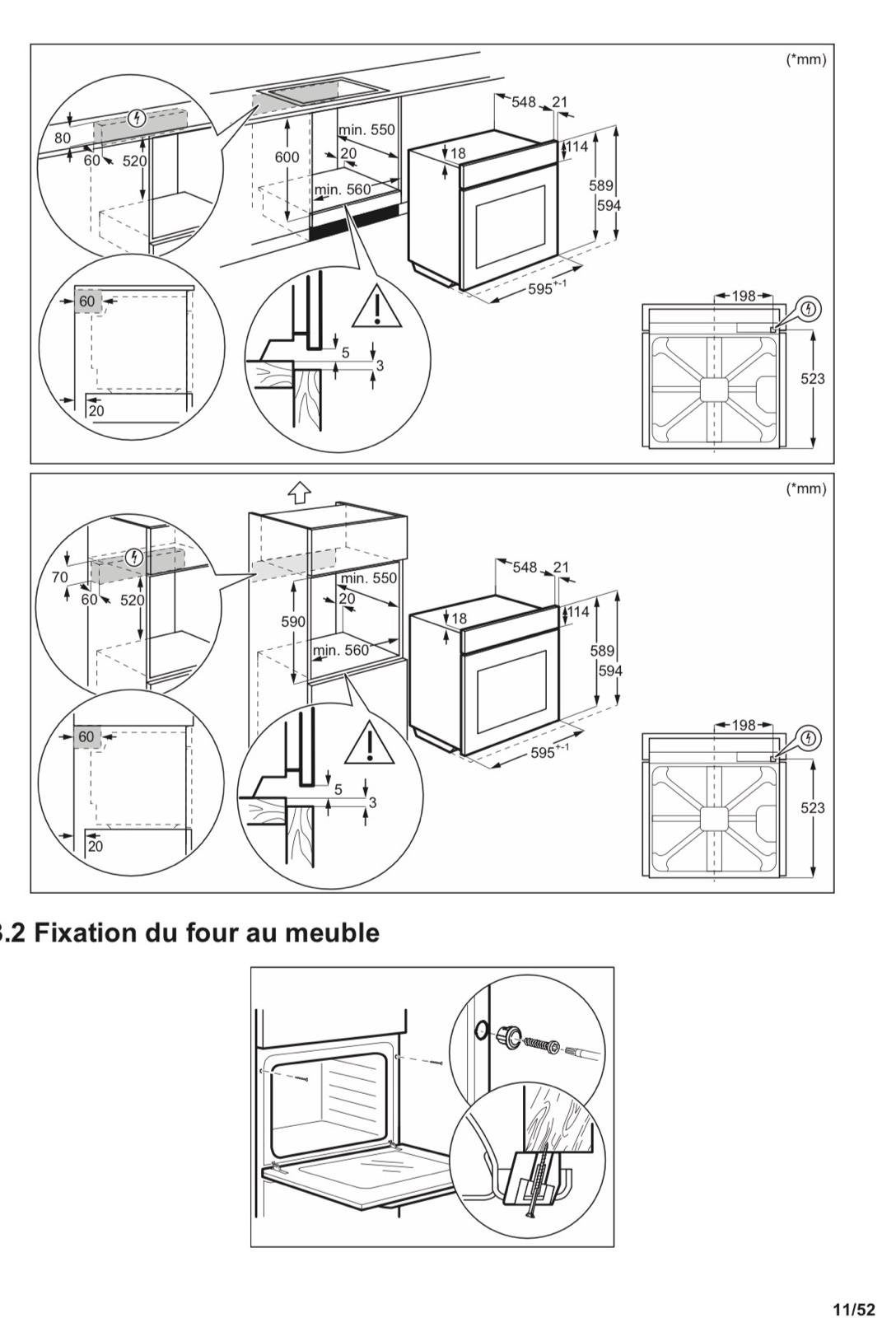 Four Electrolux modèle EOC8P39X, couleur noire, Electroménager, Encastré, Comme neuf, Enlèvement, Vapeur