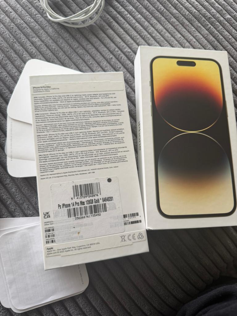 IPHONE 14 PRO MAX 128 gb batterij %82 (450 euro, Télécoms, Téléphonie mobile | Apple iPhone, Enlèvement, Comme neuf, 128 GB, IPhone 14