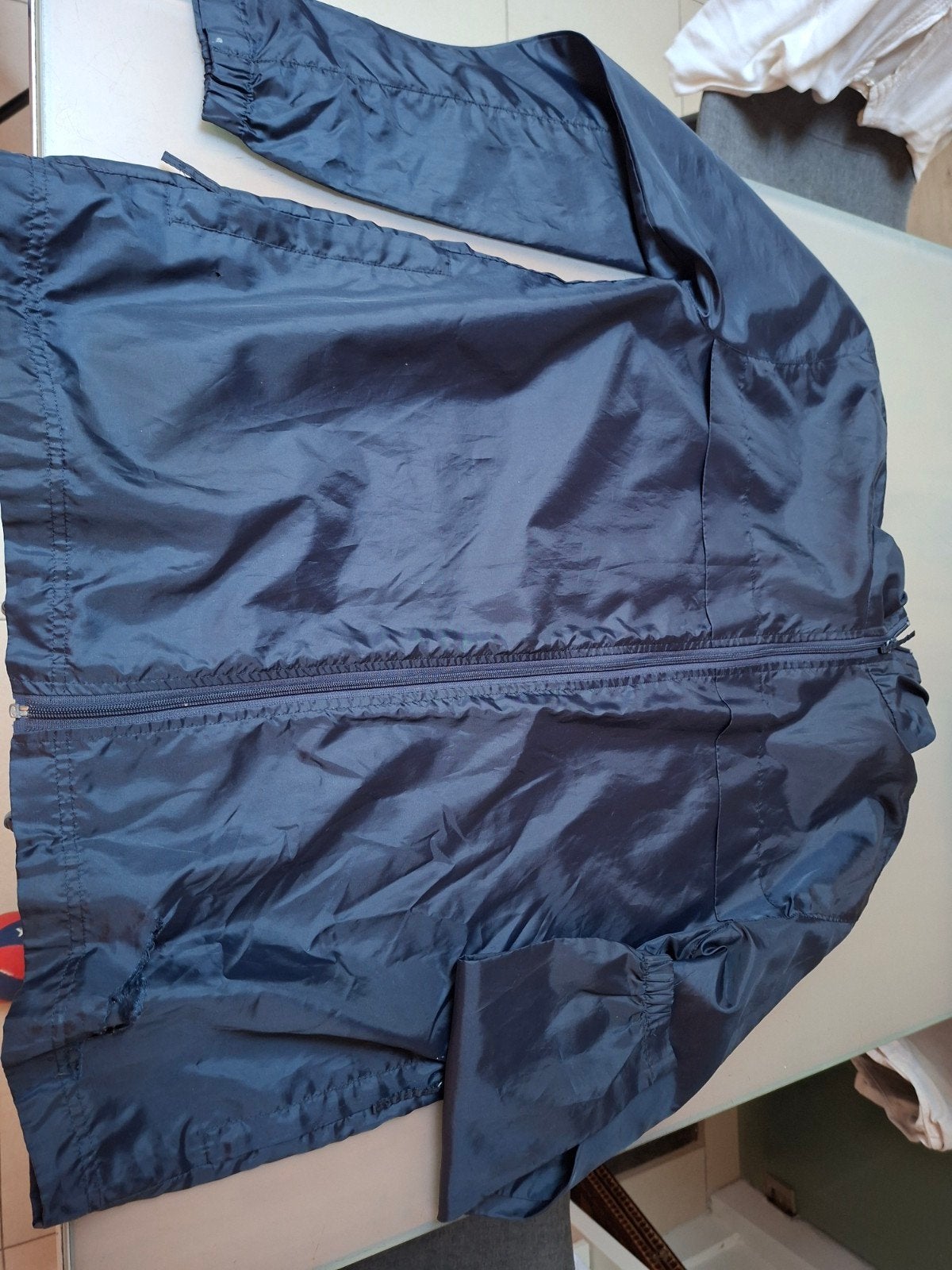 Coupe vent homme bleu marine L - veste légère, Enlèvement ou Envoi, Comme neuf, Taille 52/54 (L), Bleu