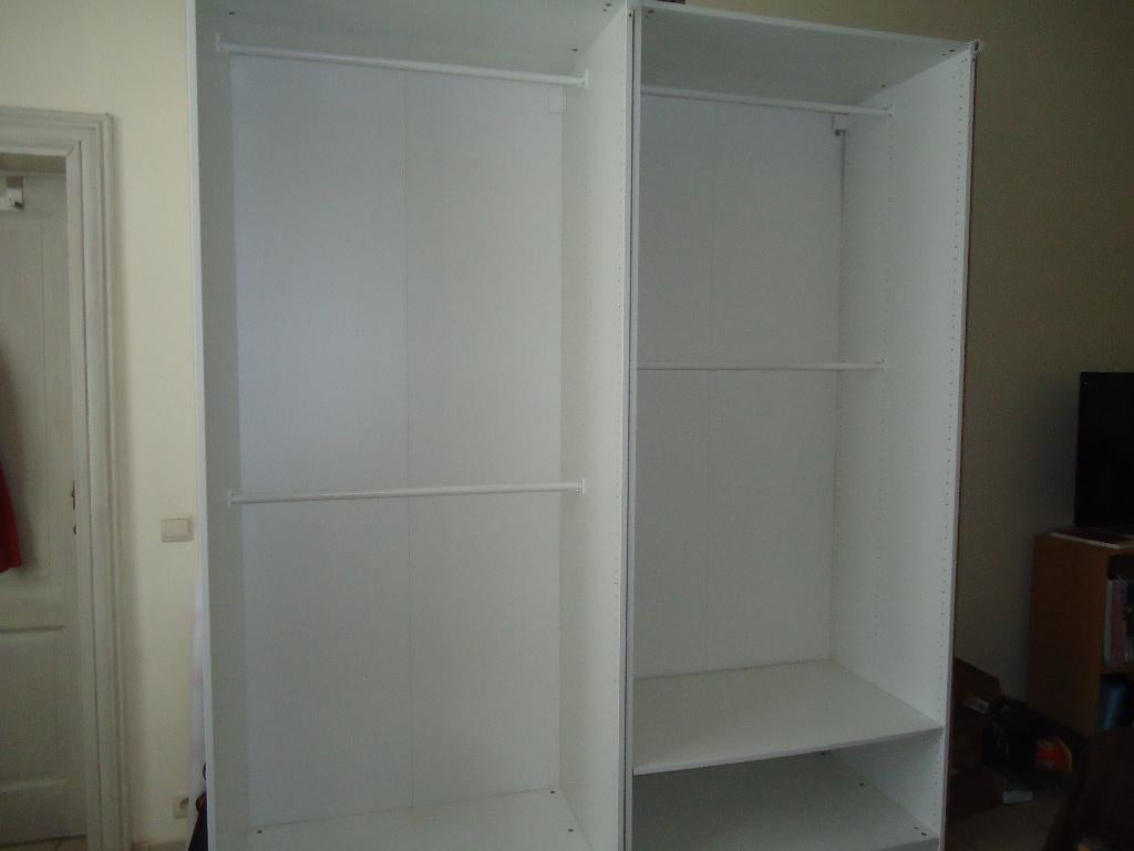 2 witte PAX kasten. 100x58x236. PVP 200€, Ophalen, 200 cm of meer, 50 tot 100 cm, Zo goed als nieuw