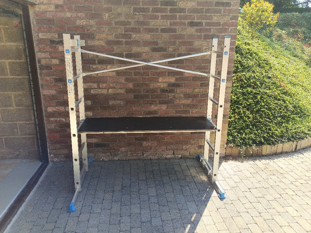 Échafaudage en aluminium, multifonction 3 en 1, Ophalen, Zo goed als nieuw, Overige typen, Minder dan 2 meter