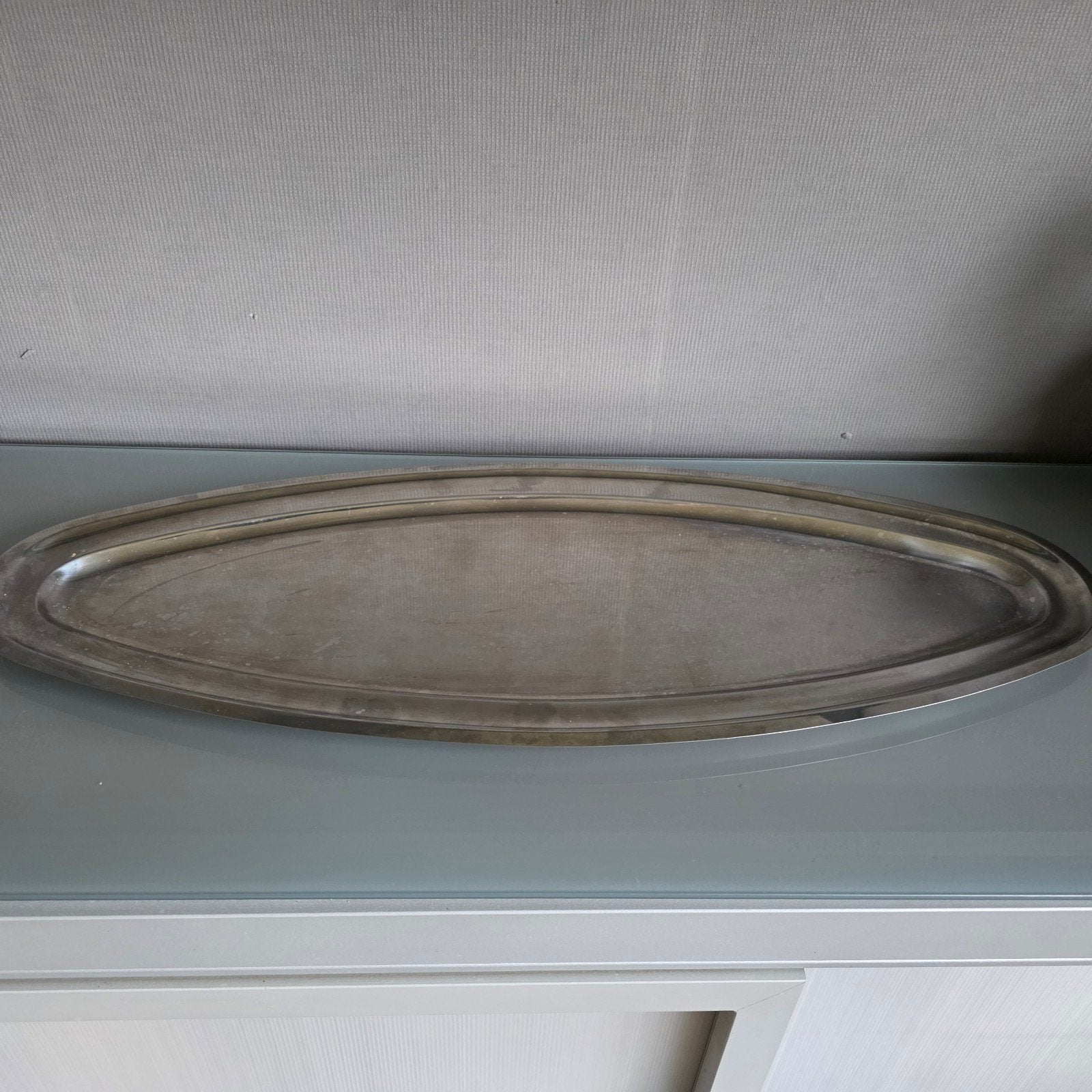 DIENBLAD DIENPLATEAU TE KOOP 90 x 34 cm, Overige materialen, Ophalen of Verzenden, Zo goed als nieuw, Dienblad