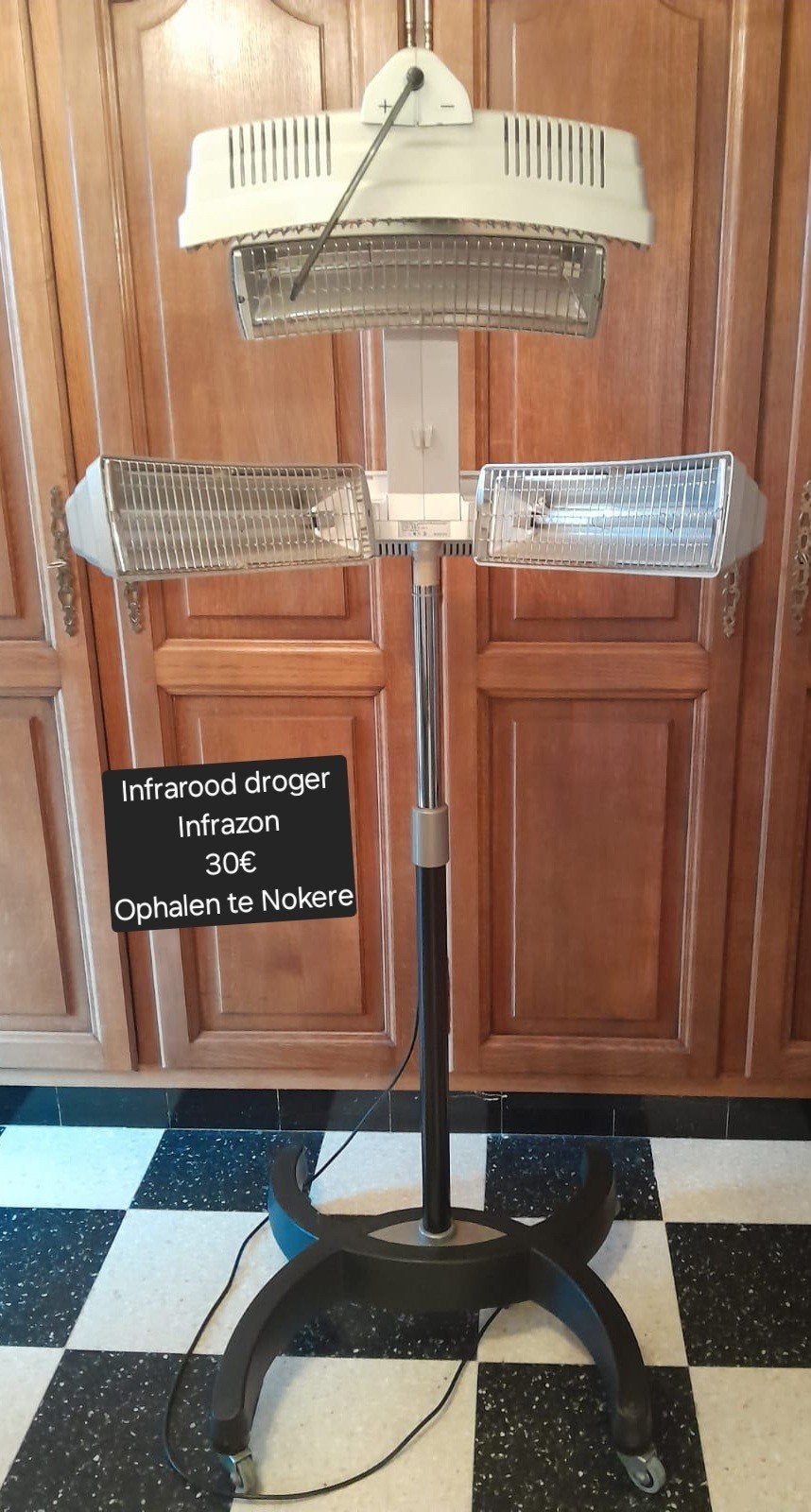 infrarood droger, Enlèvement