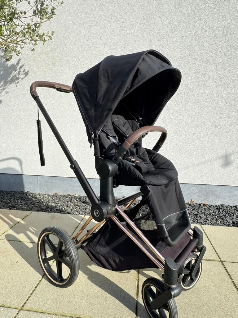 Cybex priam rose gold onderstel, zitje en accessoires, Ophalen, Zo goed als nieuw