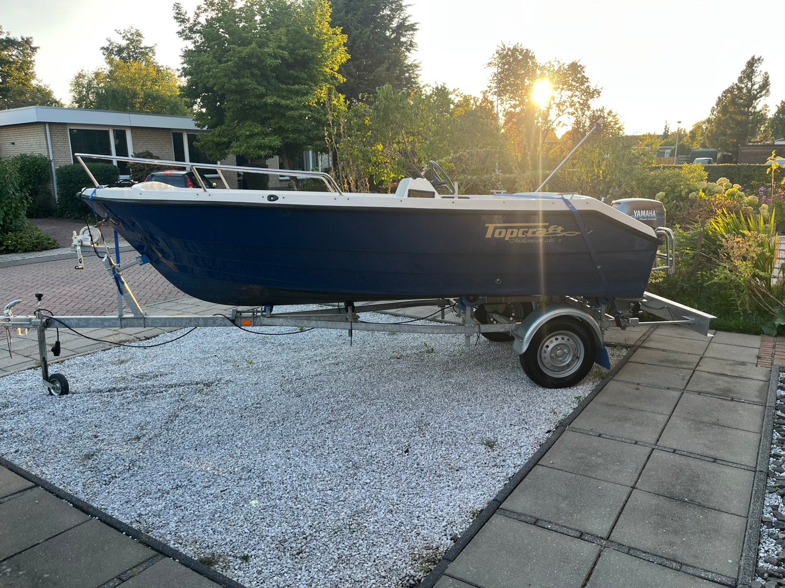 Topcraft millenium console boot yamaha 9,9pk, Watersport en Boten, Ophalen, Gebruikt, 4 m, Tot 10 pk