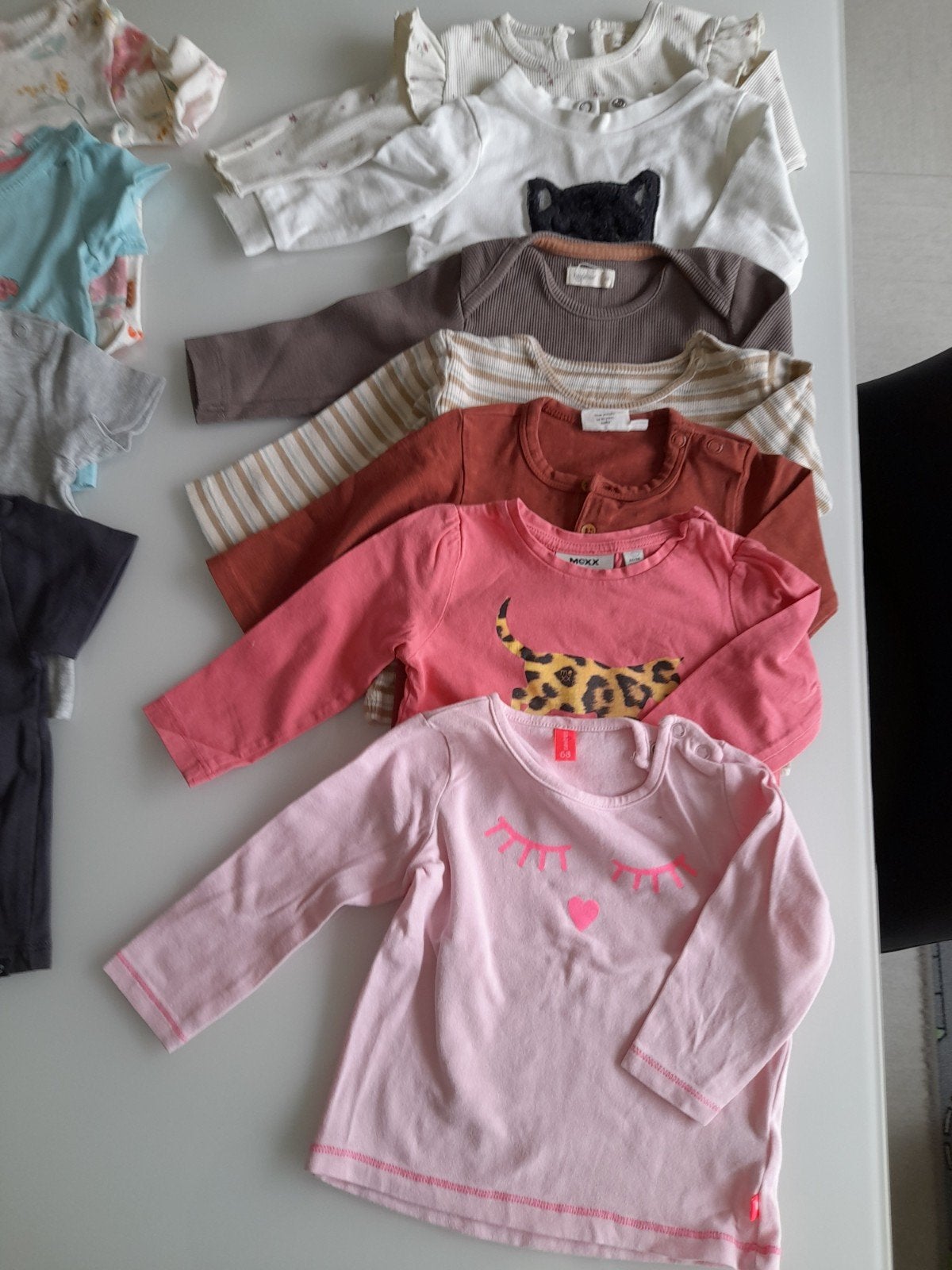 11 longsleeves voor meisje maatje 74, Ophalen of Verzenden, Gebruikt, Meisje, Shirtje of Longsleeve