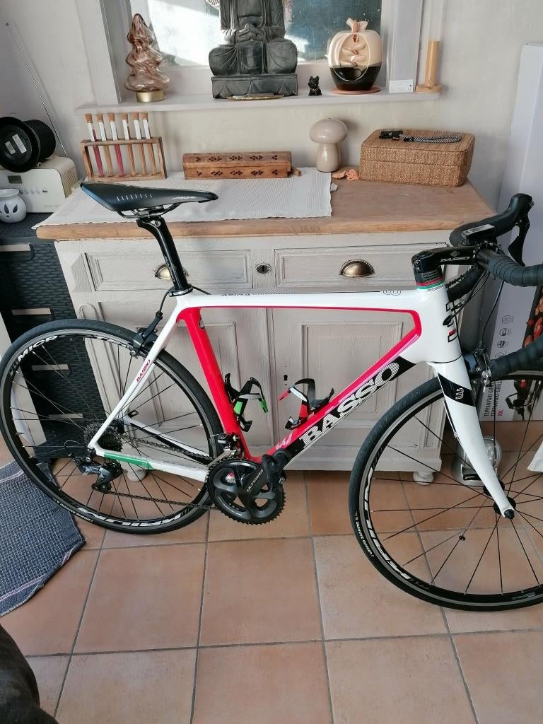 italiaanse racefiets, Fietsen en Brommers, 28 inch, Velgrem, Zo goed als nieuw, Meer dan 20 versnellingen