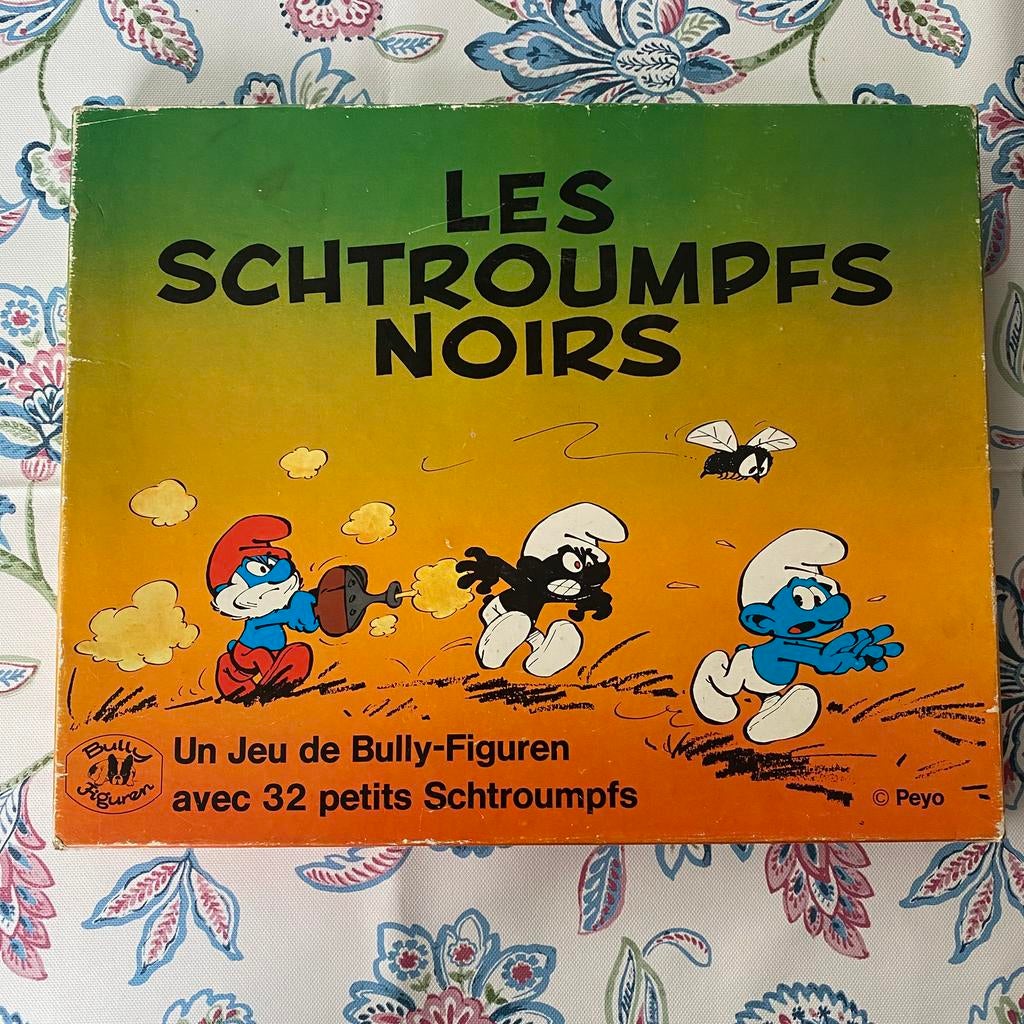 The Black Smurfs, spel uit de jaren 70, zeldzaam, Verzamelen, Ophalen of Verzenden, Zo goed als nieuw, Overige Smurfen, Poppetje, Figuurtje of Knuffel