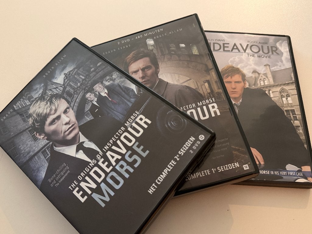 Endeavour Morse  - het Complete 1ste + 2de Seizoen + Movie, Gebruikt, Boxset, Ophalen of Verzenden, Vanaf 12 jaar