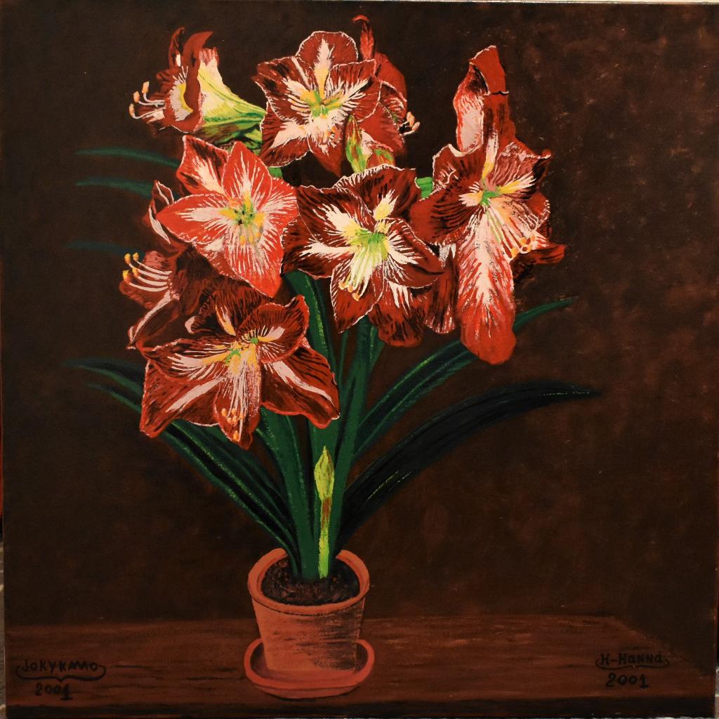 Fleurs de noël Peinture, par joky kamo, Enlèvement