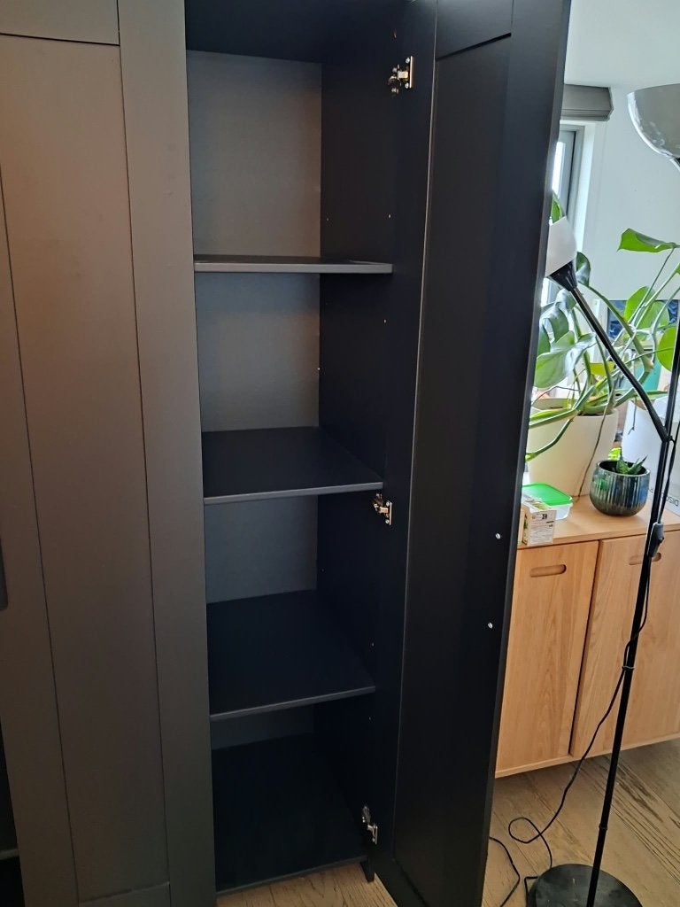 armoire penderie noire, Maison & Meubles, 25 à 50 cm, Comme neuf, 100 à 150 cm, Avec porte(s)