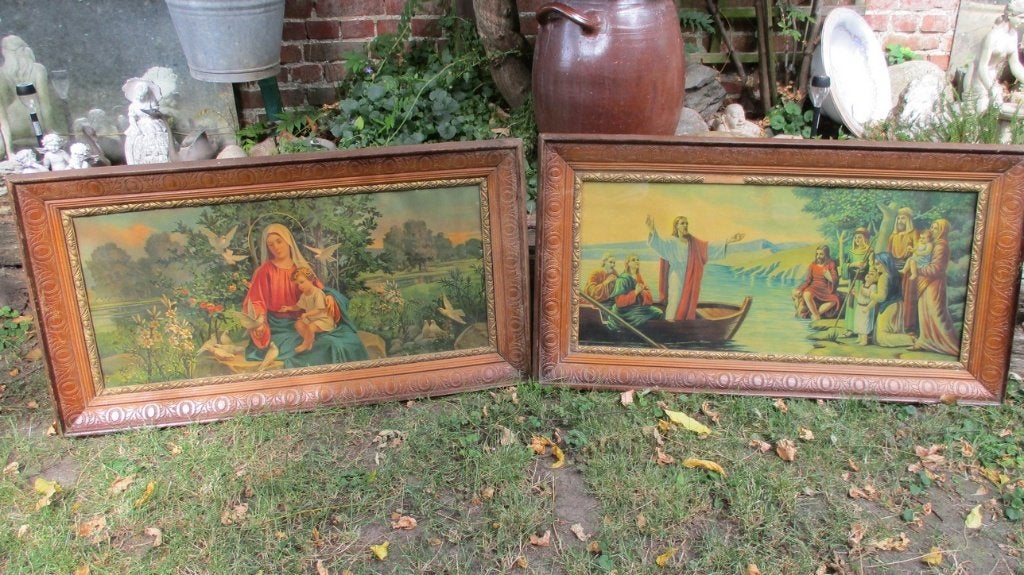 Vintage religieuze prenten, Antiek en Kunst, Ophalen