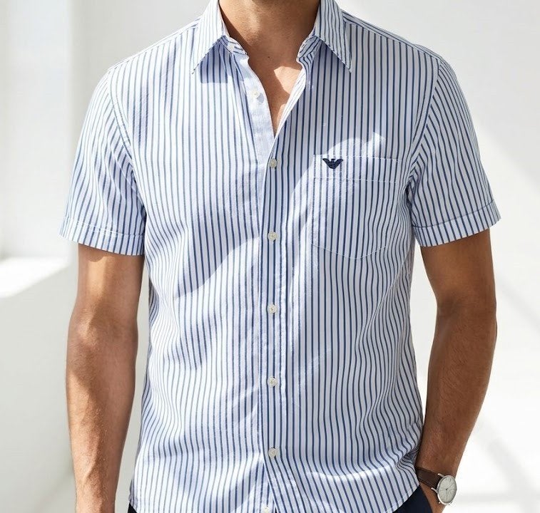 Armani Collezioni herenoverhemd maat S, Kleding | Heren, Overhemden, Zo goed als nieuw, Halswijdte 38 (S) of kleiner, Blauw, Ophalen of Verzenden