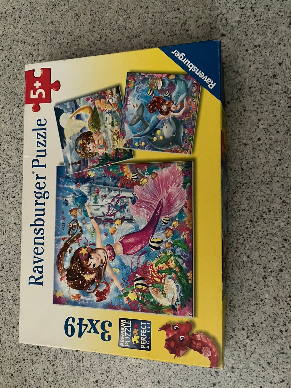 Ravensburger puzzel zeemeermin (3x49), Kinderen en Baby's, Ophalen, Zo goed als nieuw