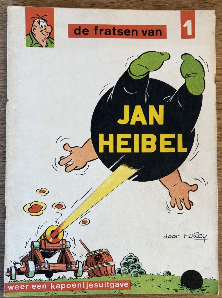 De fratsen van Jan Heibel 1 -1-1e dr(1967) Strip, Eén stripboek, Ophalen of Verzenden, Gelezen