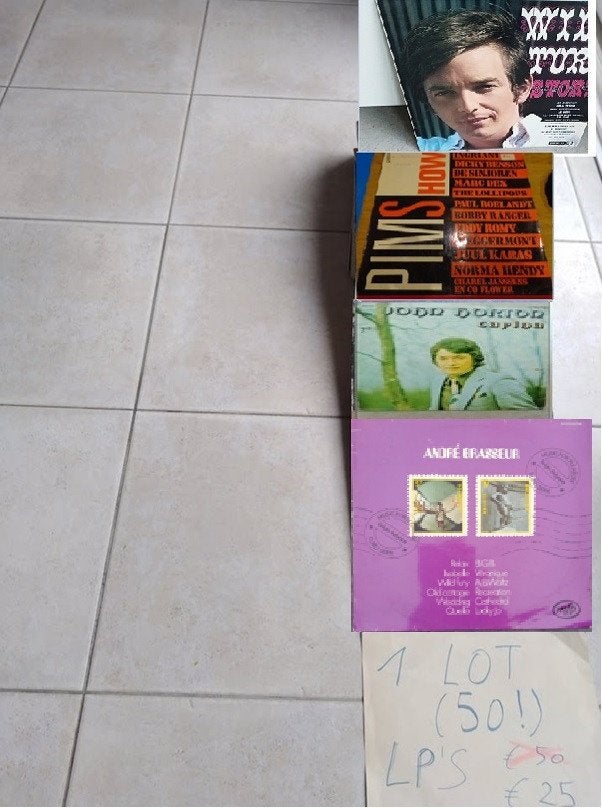 1 Lot van 50 elpees zoals op de afbeelding en beschrijving!, CD & DVD, Vinyles | Autres Vinyles, Enlèvement, Utilisé
