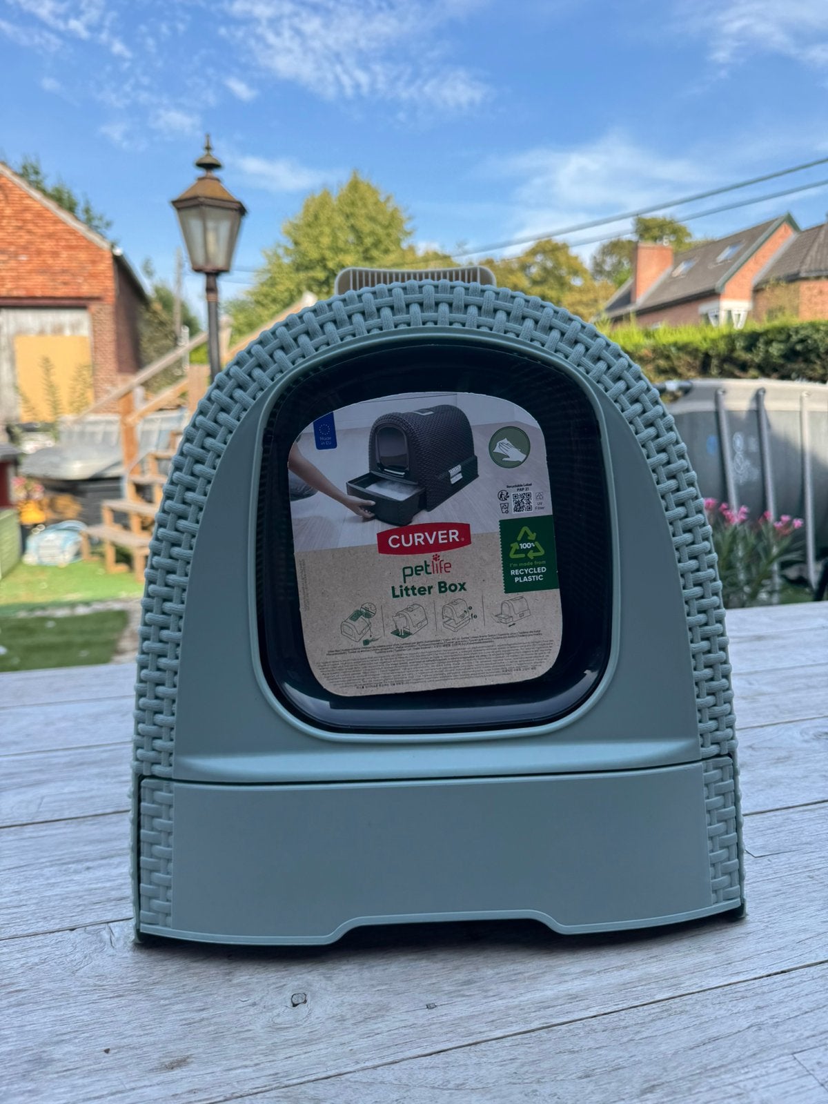 Curver Kattenbak Misty Blauw, Dieren en Toebehoren, Ophalen, Nieuw, Gesloten