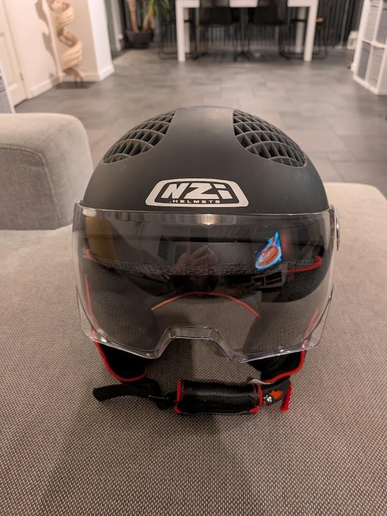 casque nzi XS b-cool noir mat, Femmes, Seconde main, Enlèvement ou Envoi, Casque jet