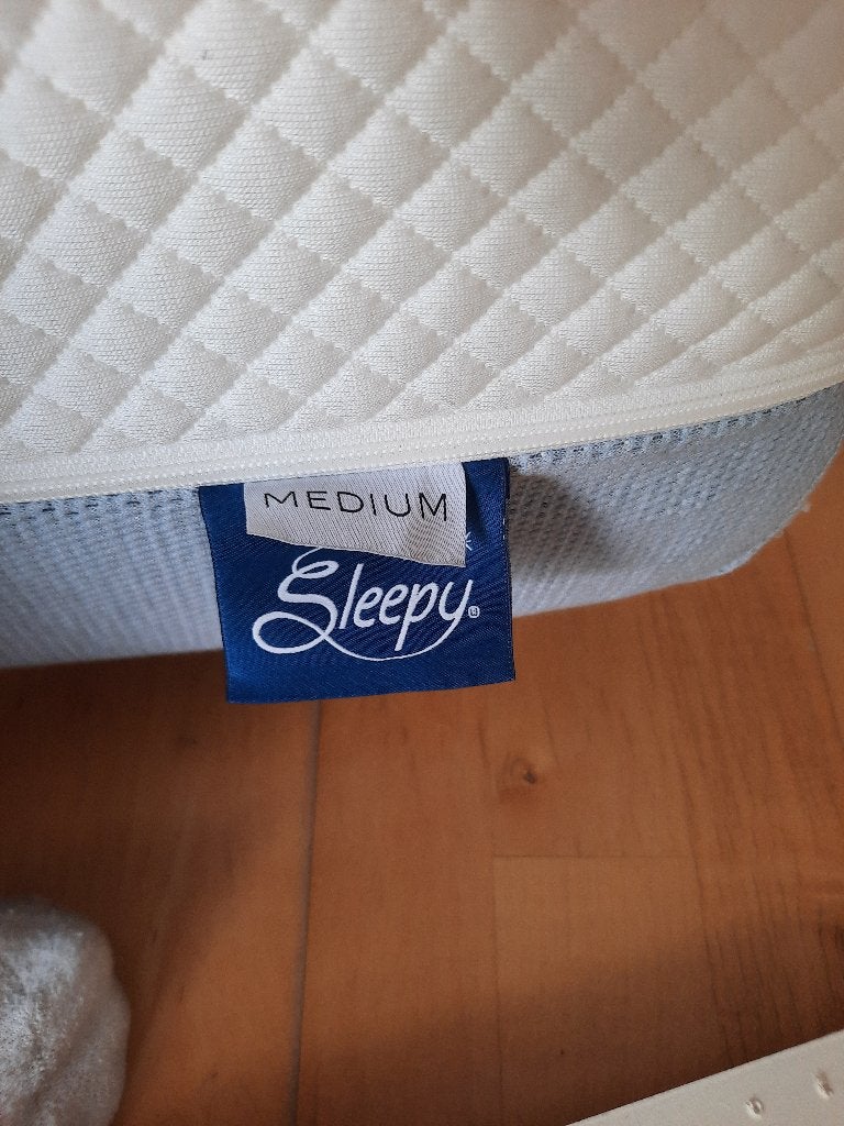 lattenbodem met matras, Ophalen, 90 cm, Eenpersoons, Zo goed als nieuw