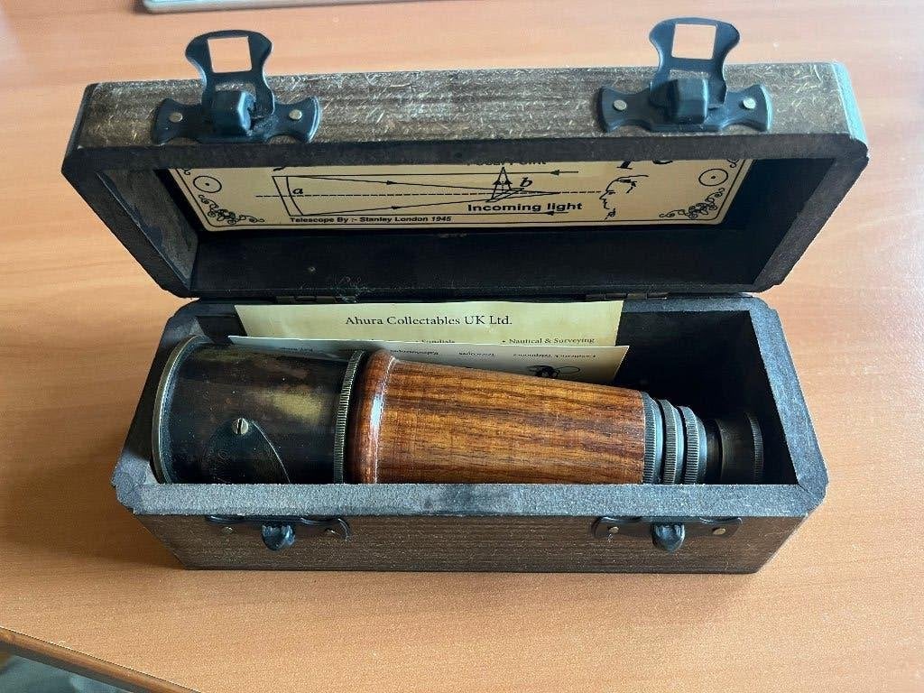 Replica marine telescoop: Ahura Collectables, Verzenden, Zo goed als nieuw, Minder dan 80 mm, Lenzentelescoop (refractor)