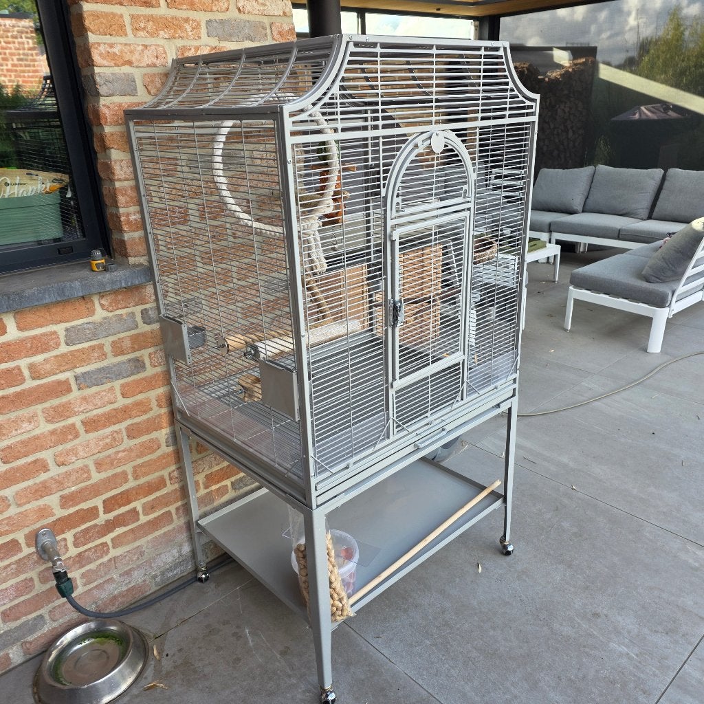Papegaaienkooi, Ophalen, Gebruikt, Aluminium, Vogelkooi