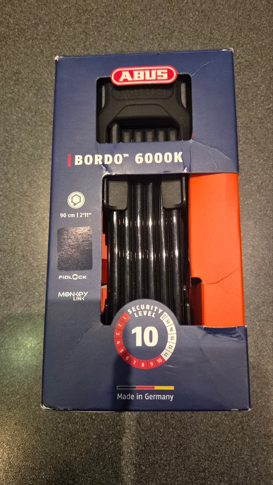 abus bordo 6000k, Fietsen en Brommers, Ophalen of Verzenden, Nieuw, Vouwslot