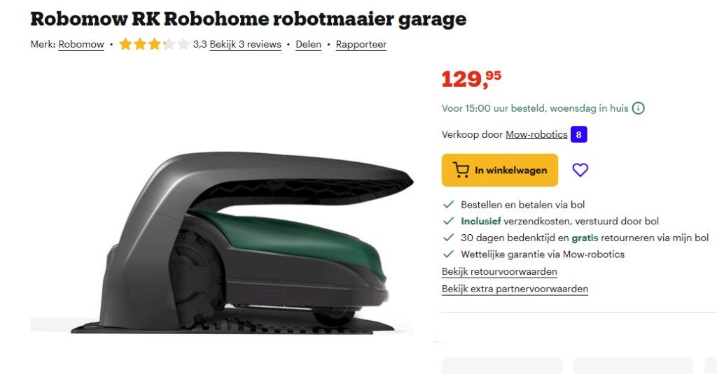 Robomow origineel huisje   past op  RK1000 en   RK2000, Enlèvement, Comme neuf