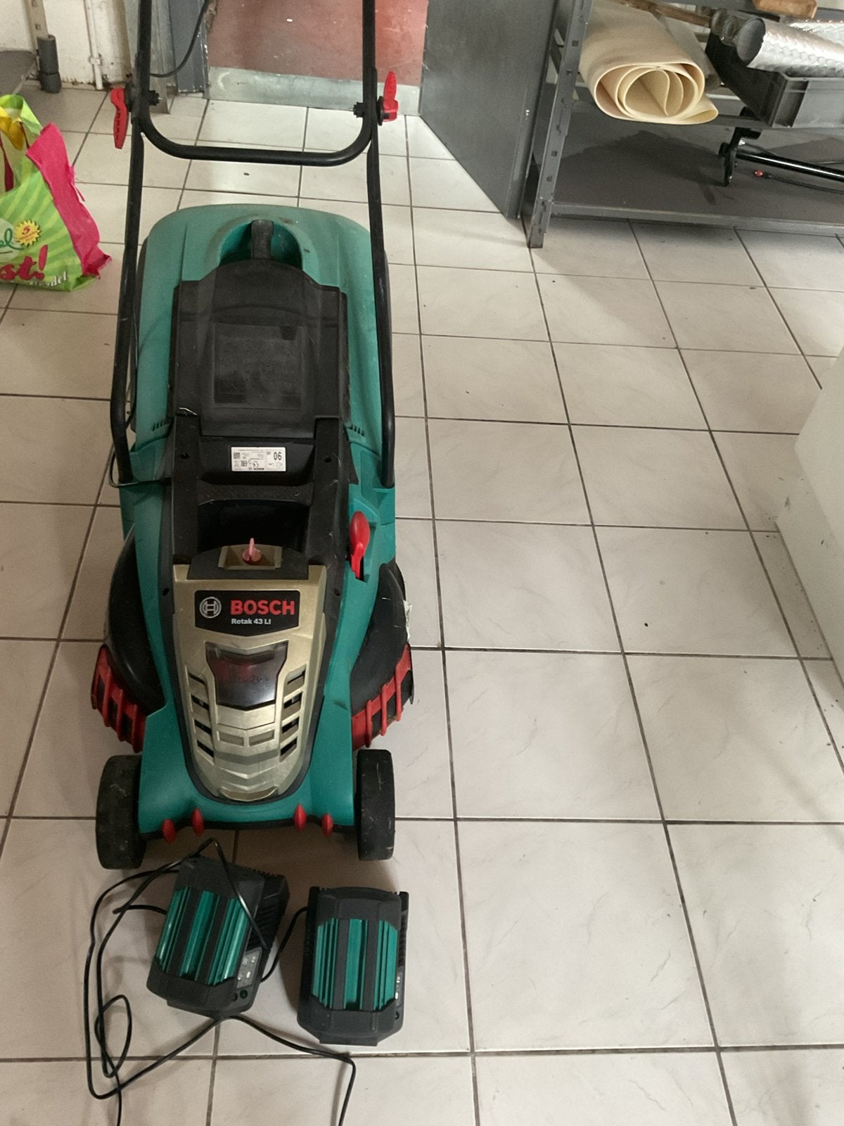 Grasmaaier batterij, Ophalen, Cirkelmaaier, Gebruikt, Accu-grasmaaier