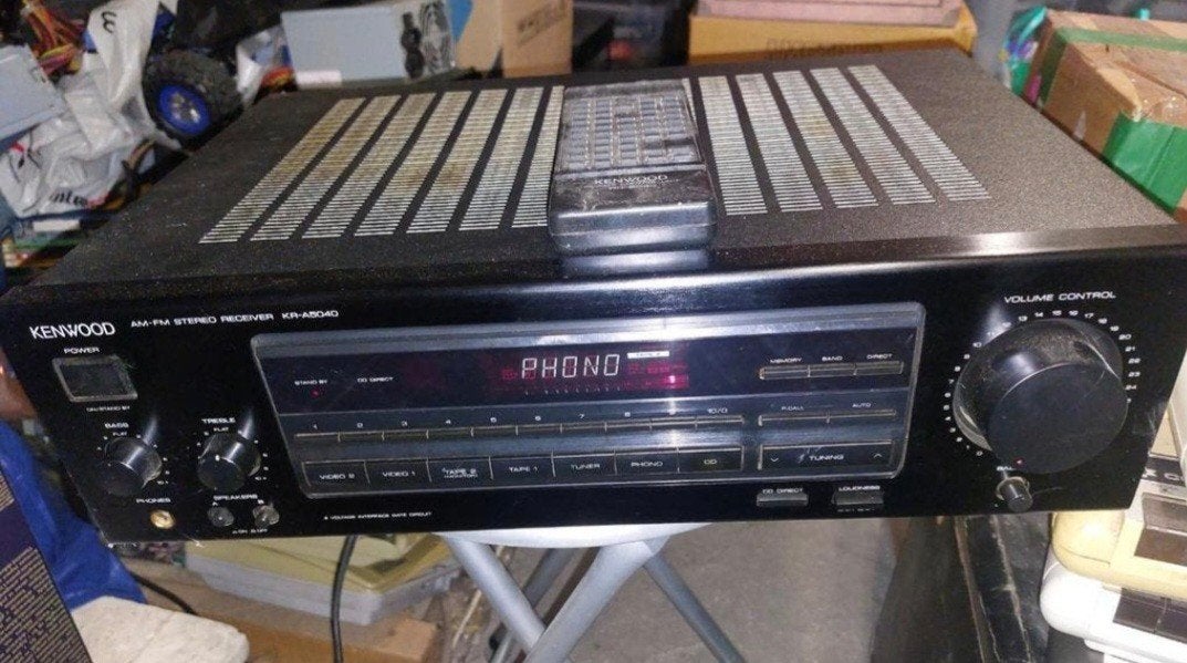 a vendre ampli tuner kenwood kr a 5040 fonctionne, TV, Hi-fi & Vidéo, Enlèvement