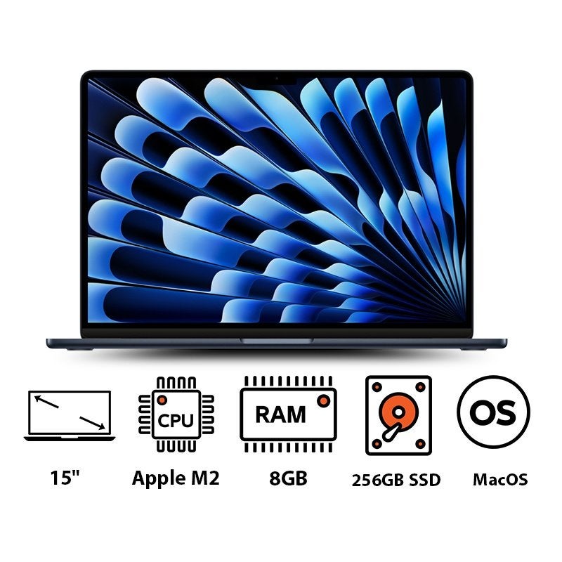 apple macbook air m2 15 inch (nieuw), Informatique & Logiciels, Apple Macbooks, Neuf, MacBook Air, 15 pouces, 256 GB, 8 GB, Azerty