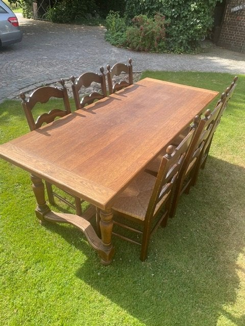 eiken eetplaats, Huis en Inrichting, Ophalen, Gebruikt, Klassiek, Eikenhout