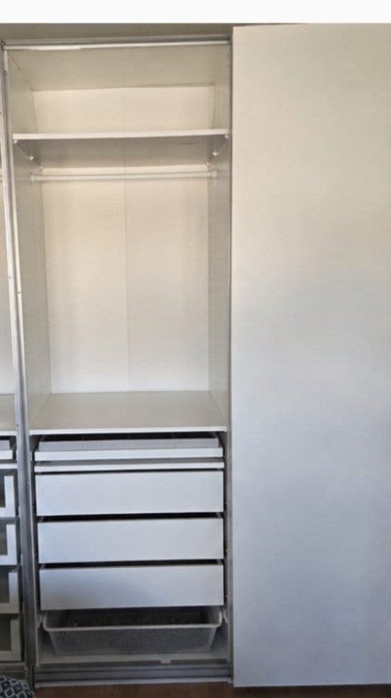 Armoire garde robe Pax2x75portes coulissantes et tiroirs, Maison & Meubles, Avec porte(s), 150 à 200 cm, Comme neuf, Enlèvement