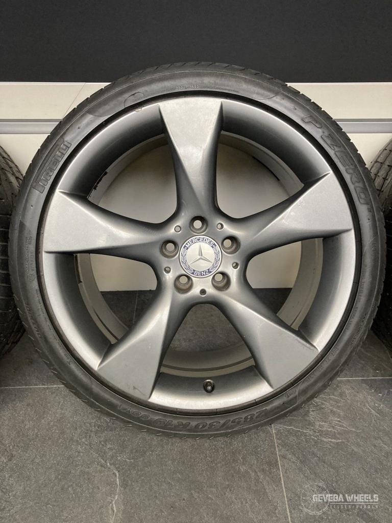 19” originele Mercedes-Benz CLS W218 velgen + banden 5x112, Auto-onderdelen, Banden en Velgen, 19 inch, Gebruikt, 255 mm, -